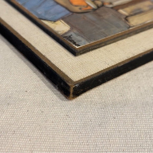 Vintage Jaklein Moerman girl with bowl art print - Picture 4 of 5